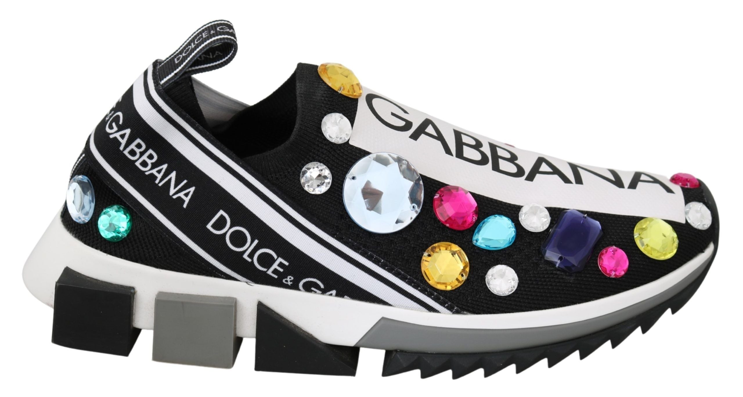 Baskets Dolce & Gabbana noires multicolores