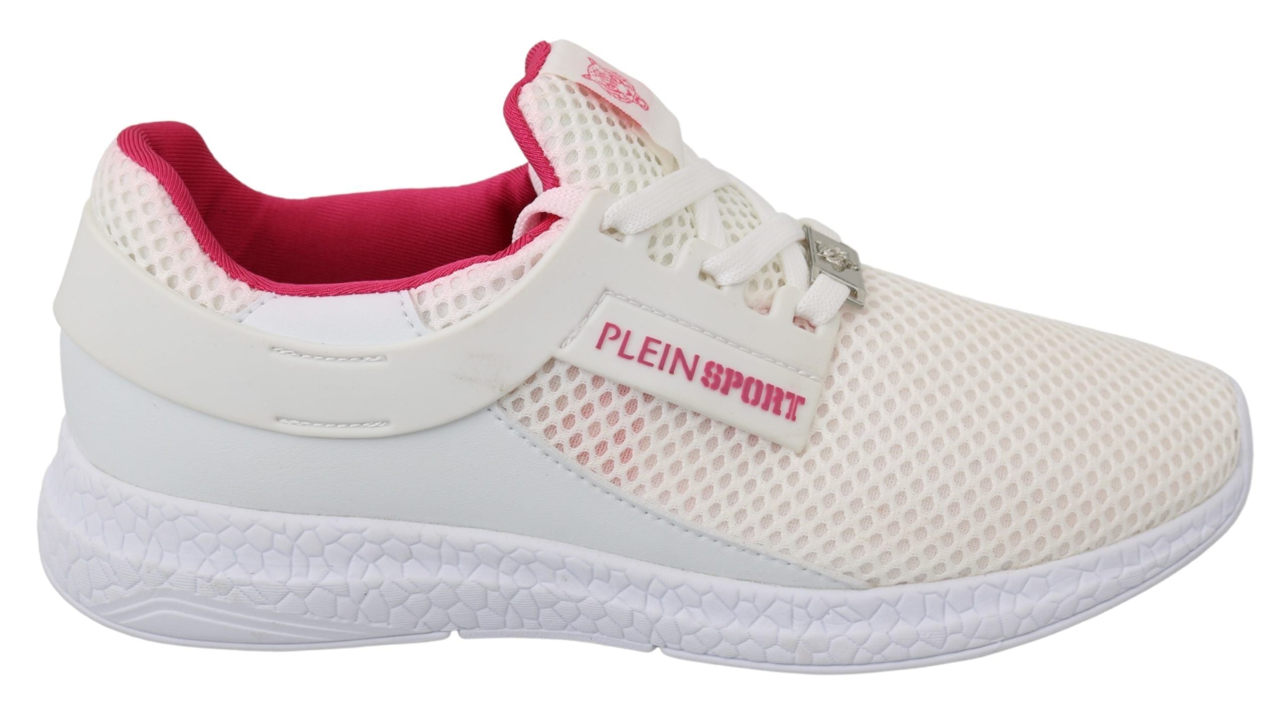 Baskets PLEIN SPORT Becky blanches et roses