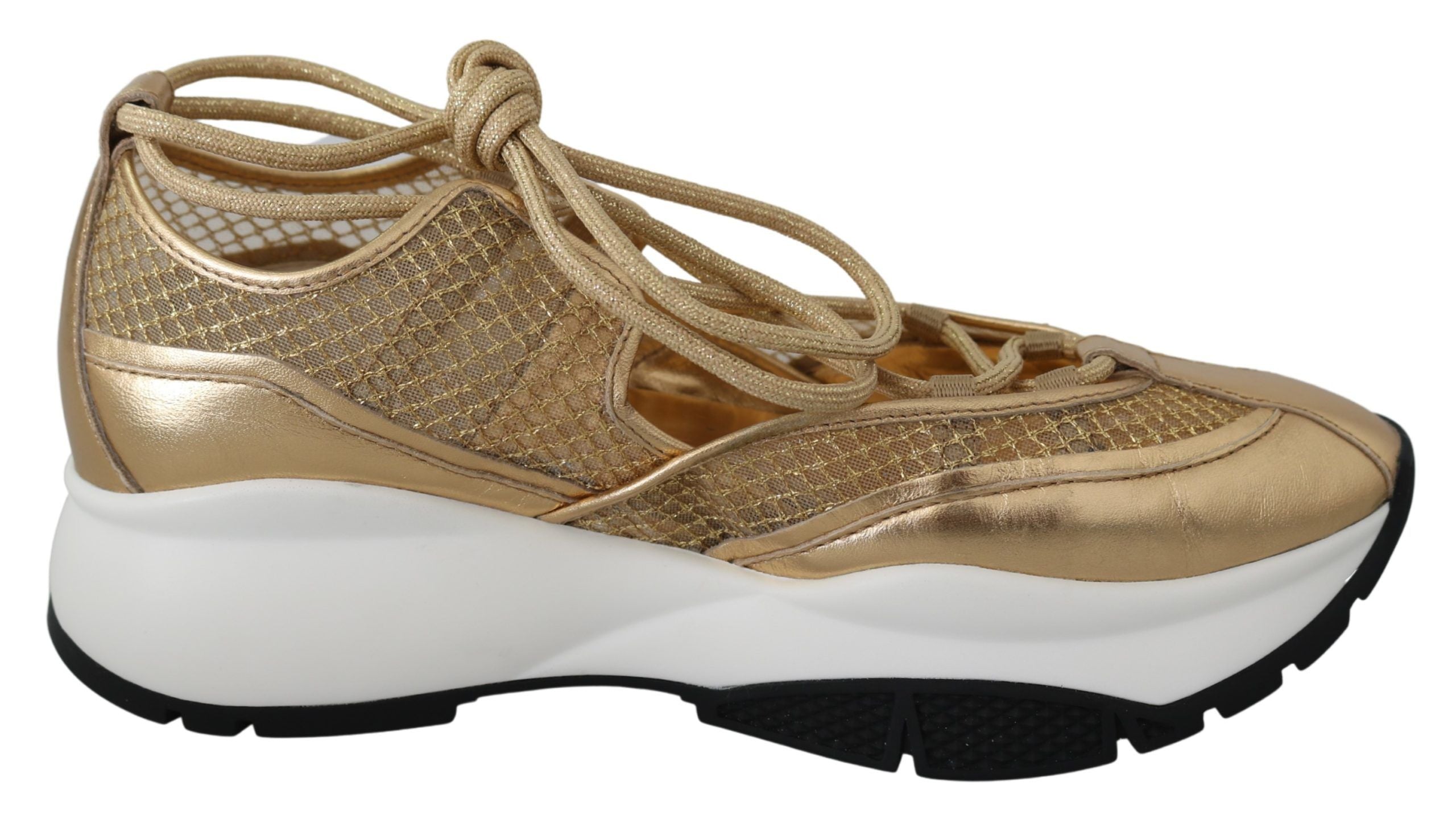 Baskets Jimmy Choo Michigan dorées