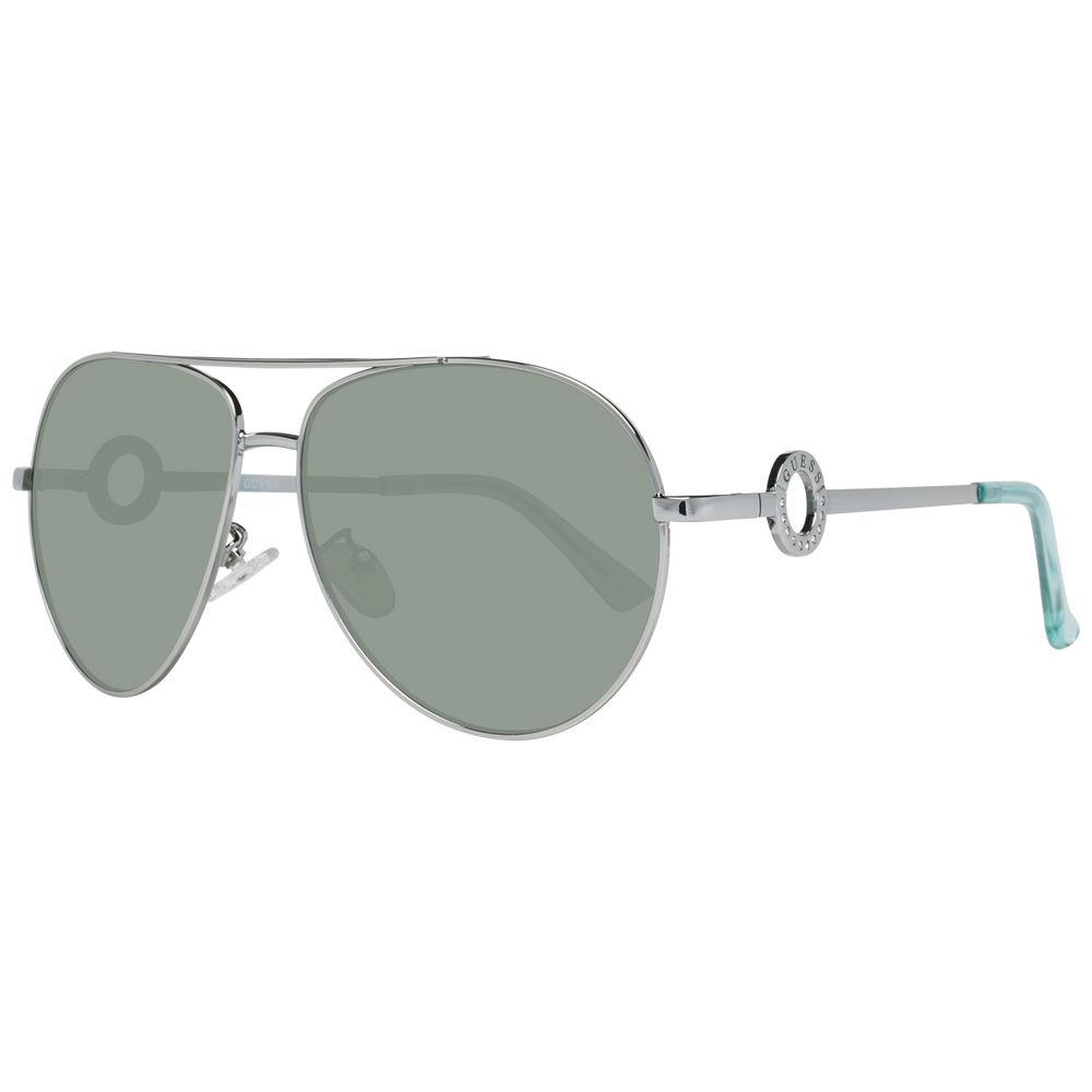 Lunettes de soleil argentées grises