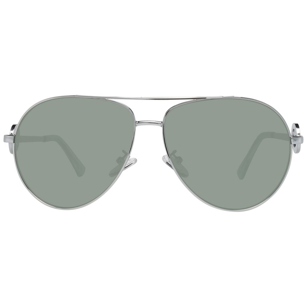 Lunettes de soleil argentées grises