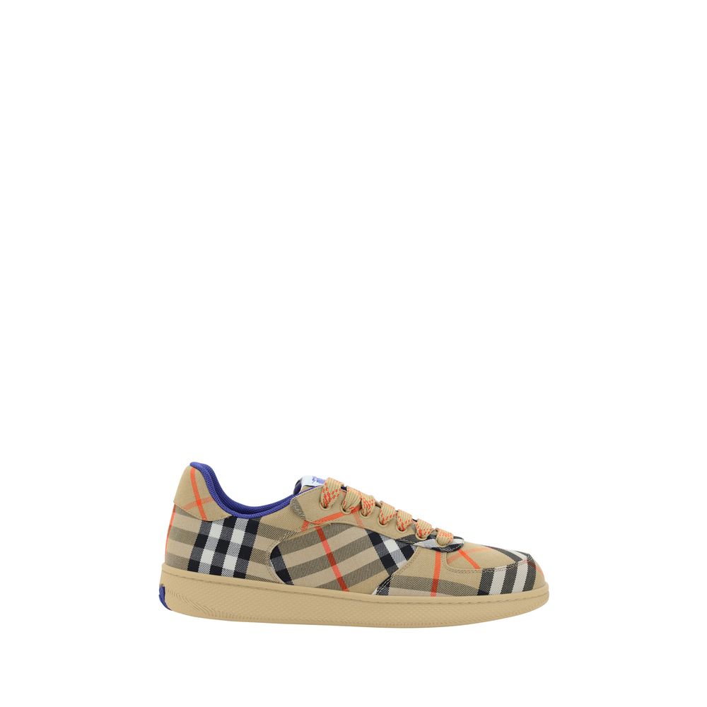 Baskets Burberry à motif check multicolores