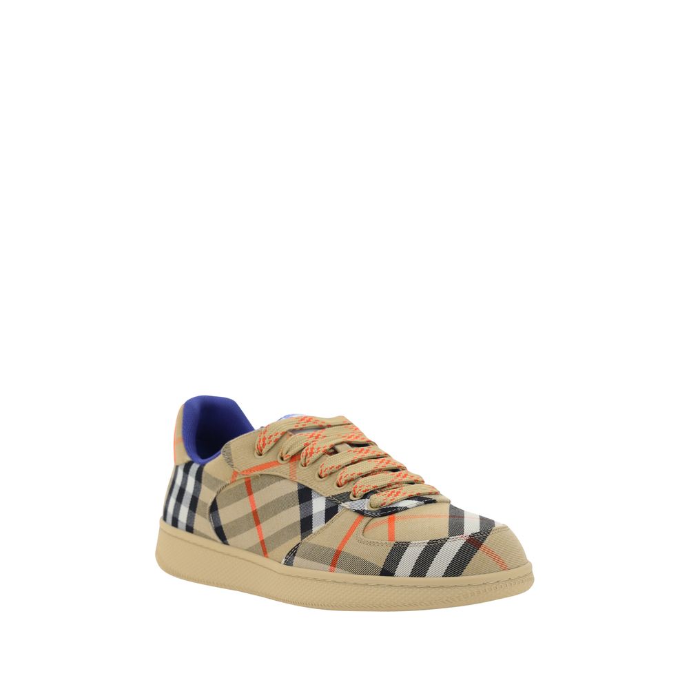 Baskets Burberry à motif check multicolores