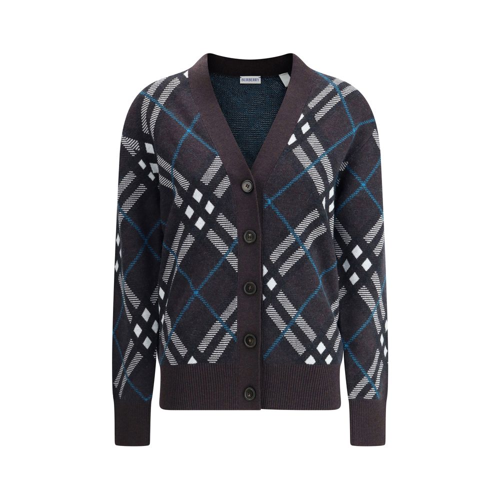 Cardigan Burberry Archivio Check multicolore