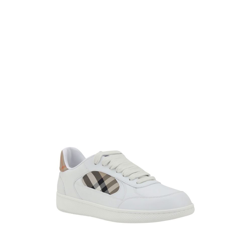 Baskets Burberry Check blanches