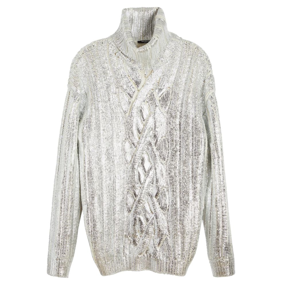 Pull Balmain turtleneck marron