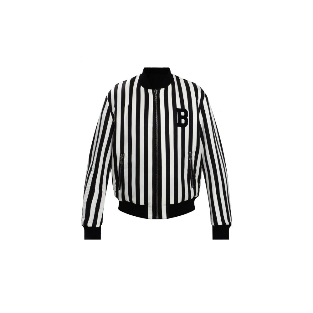 Veste Balmain réversible noire