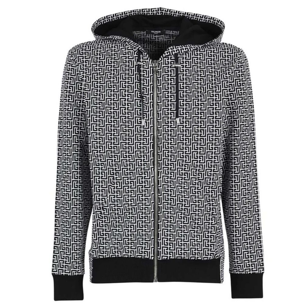 Sweatshirt Balmain à capuche noir