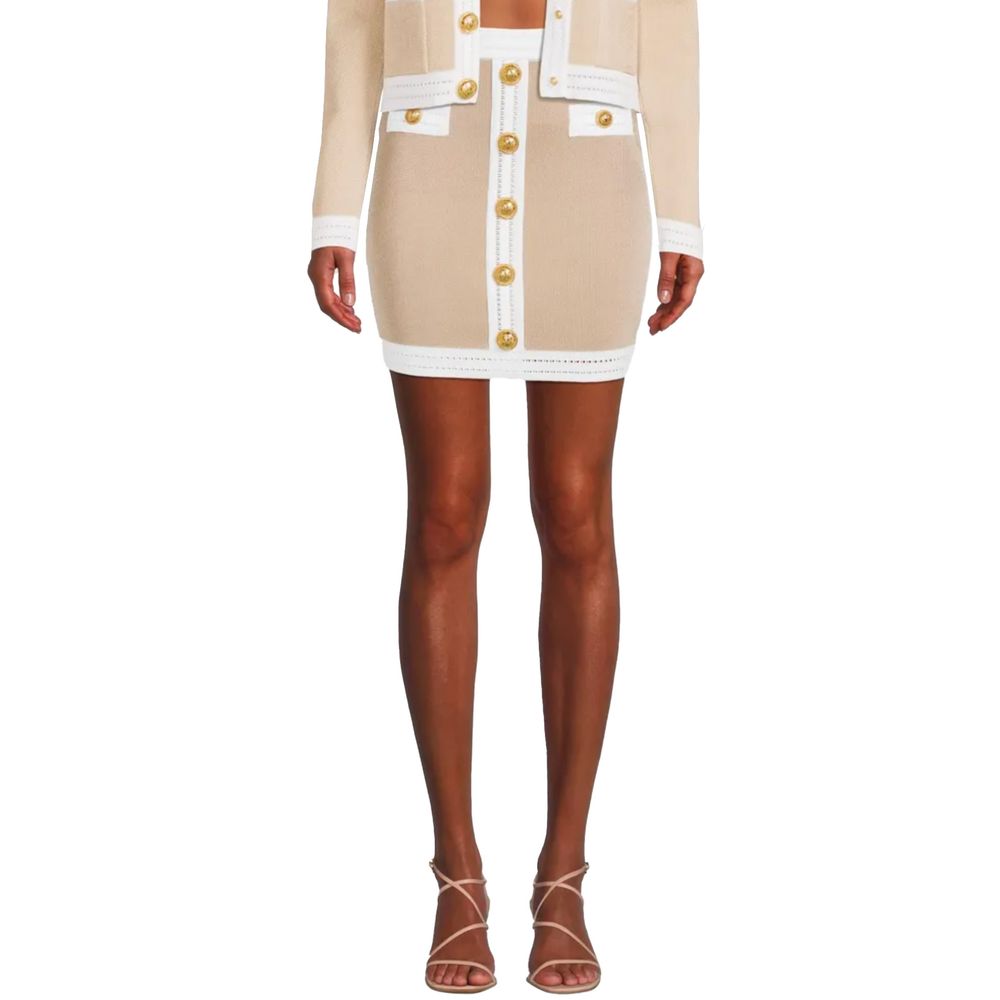 Jupe Balmain beige