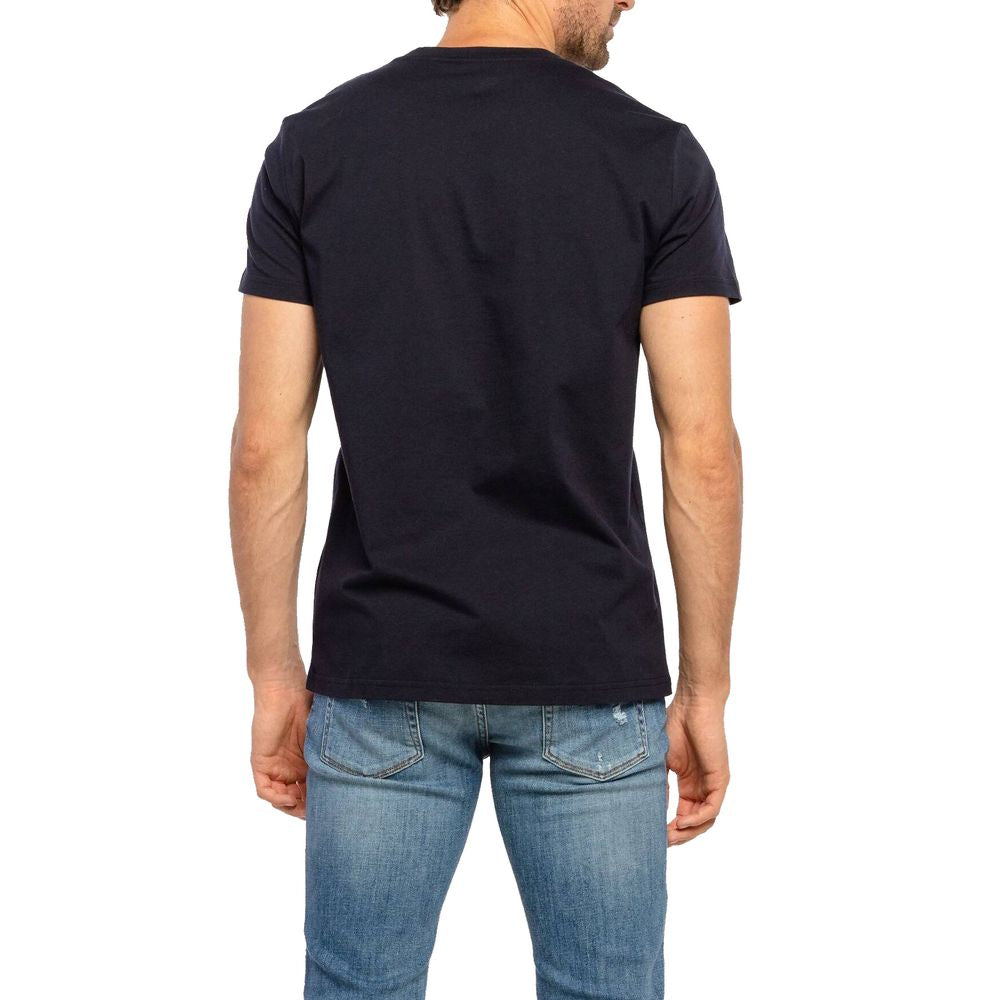 T-shirt Balmain logo bleu foncé