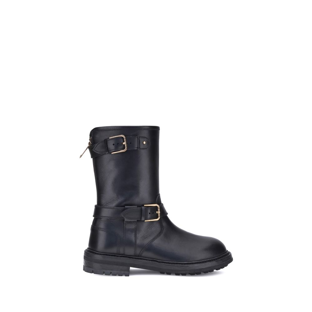 Bottines Dolce&Gabbana en cuir noires