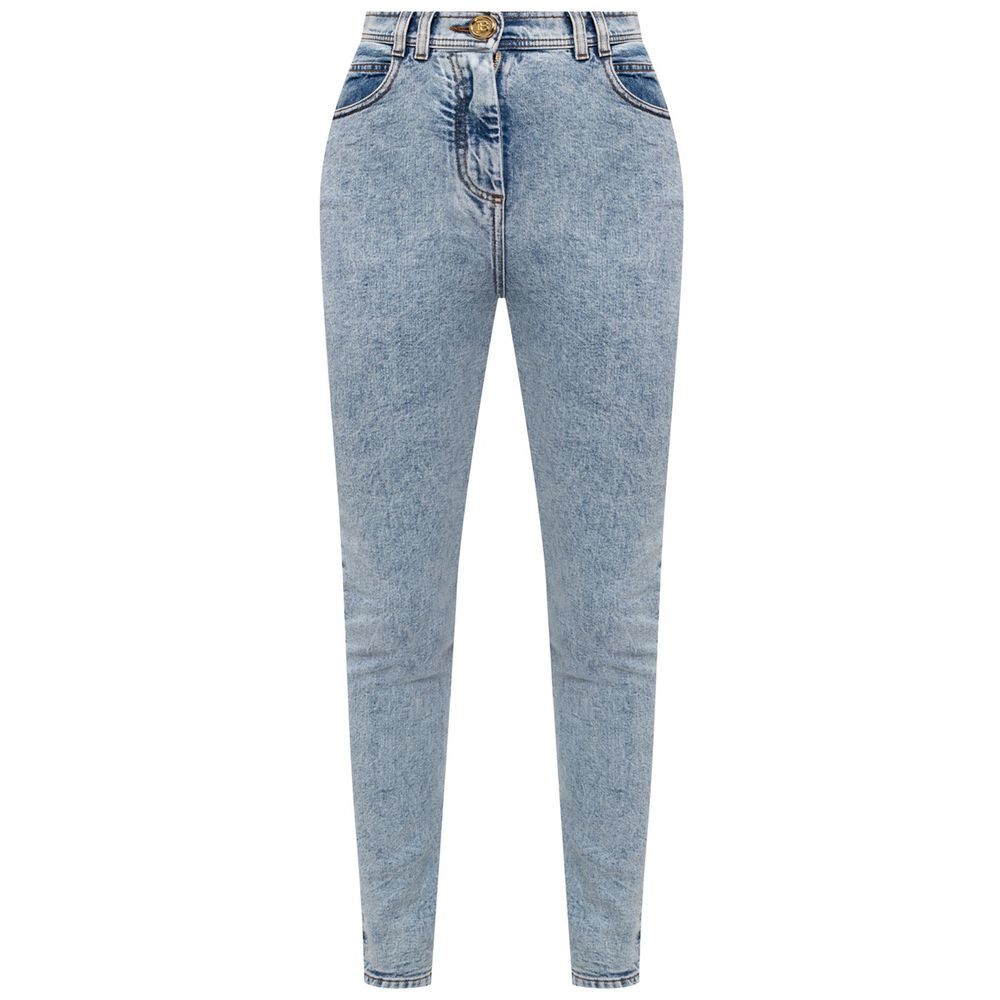 Jeans Balmain haute taille bleus