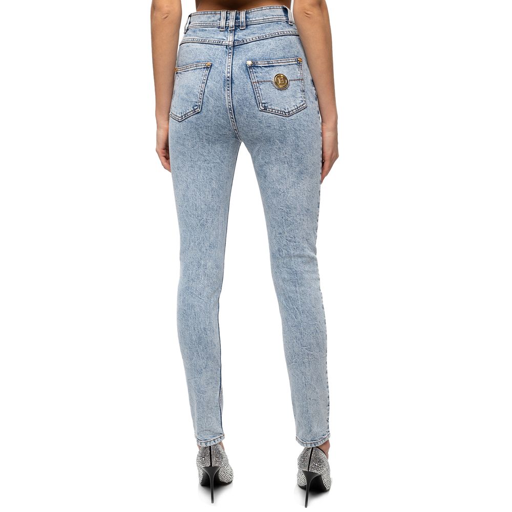 Jeans Balmain haute taille bleus