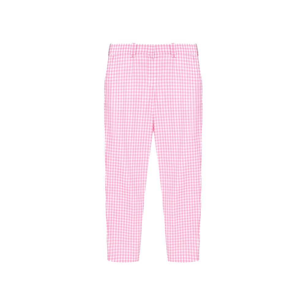 Pantalons Balmain à carreaux roses