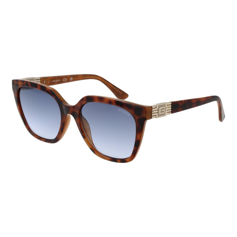 Lunettes de soleil brunes trapézium marron
