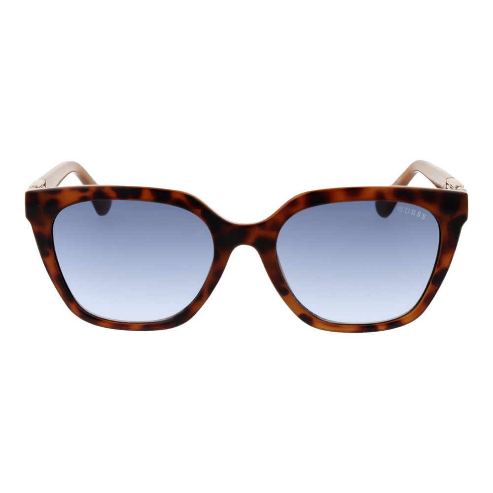 Lunettes de soleil brunes trapézium marron