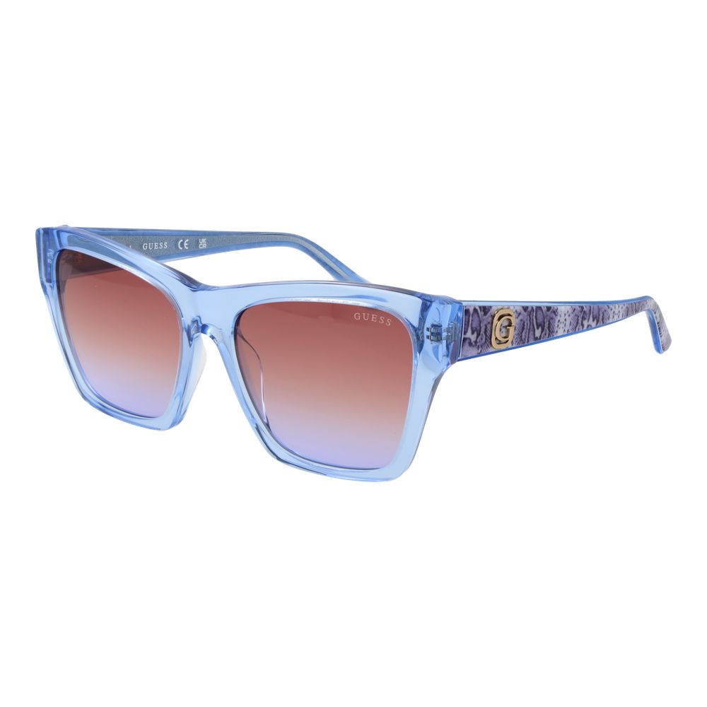 Lunettes de soleil bleues corail dégradées