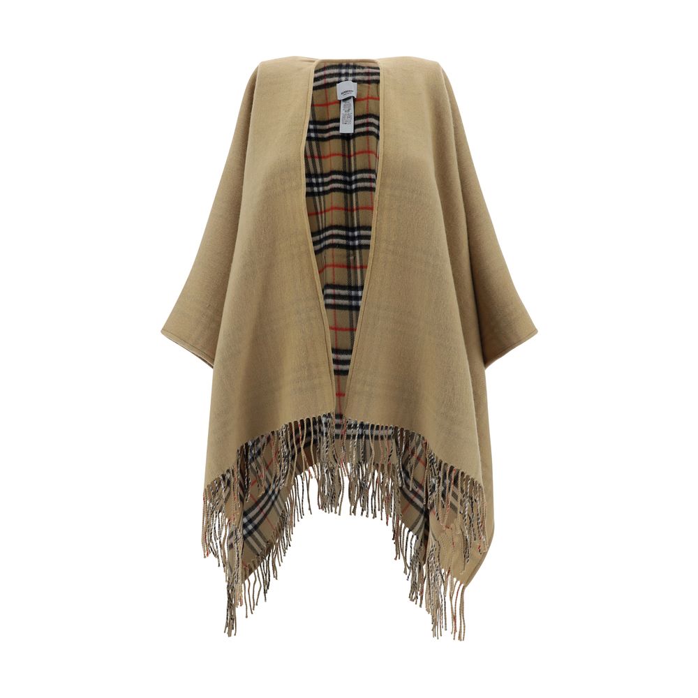 Cape Burberry à motif monochrome