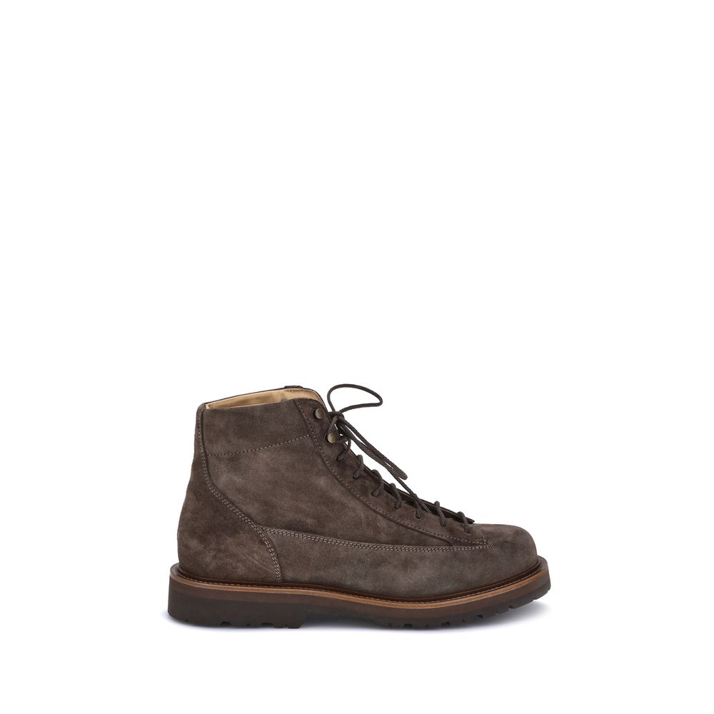 Bottines Brunello Cucinelli en cuir beige