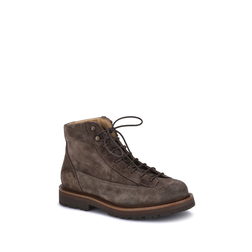 Bottines Brunello Cucinelli en cuir beige