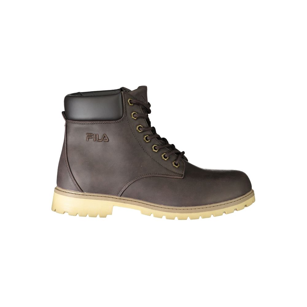 Bottines avec lacets marron