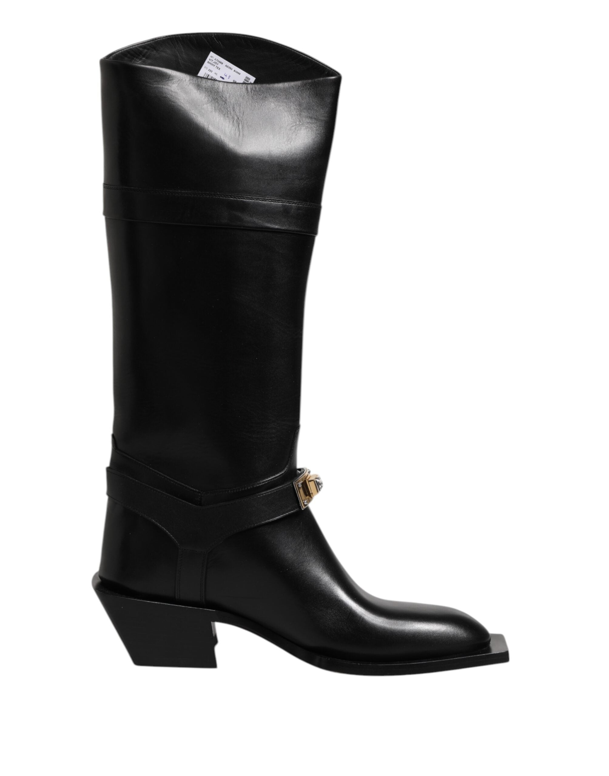 Bottines Dolce & Gabbana en cuir noires