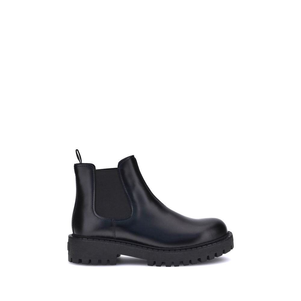 Bottines Prada Chelsea noires