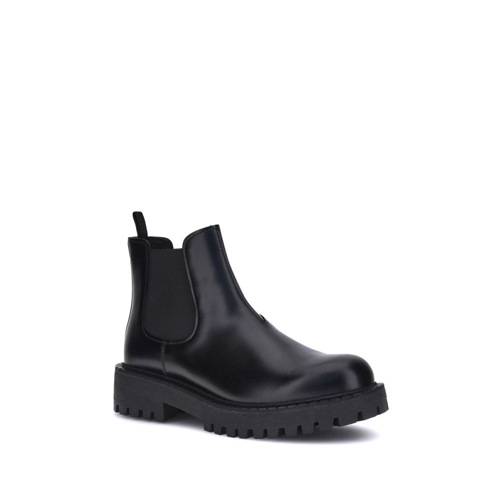 Bottines Prada Chelsea noires