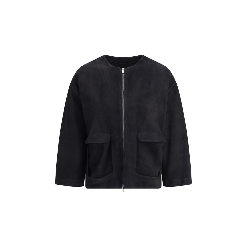 Veste Salvatore Santoro en daim marron