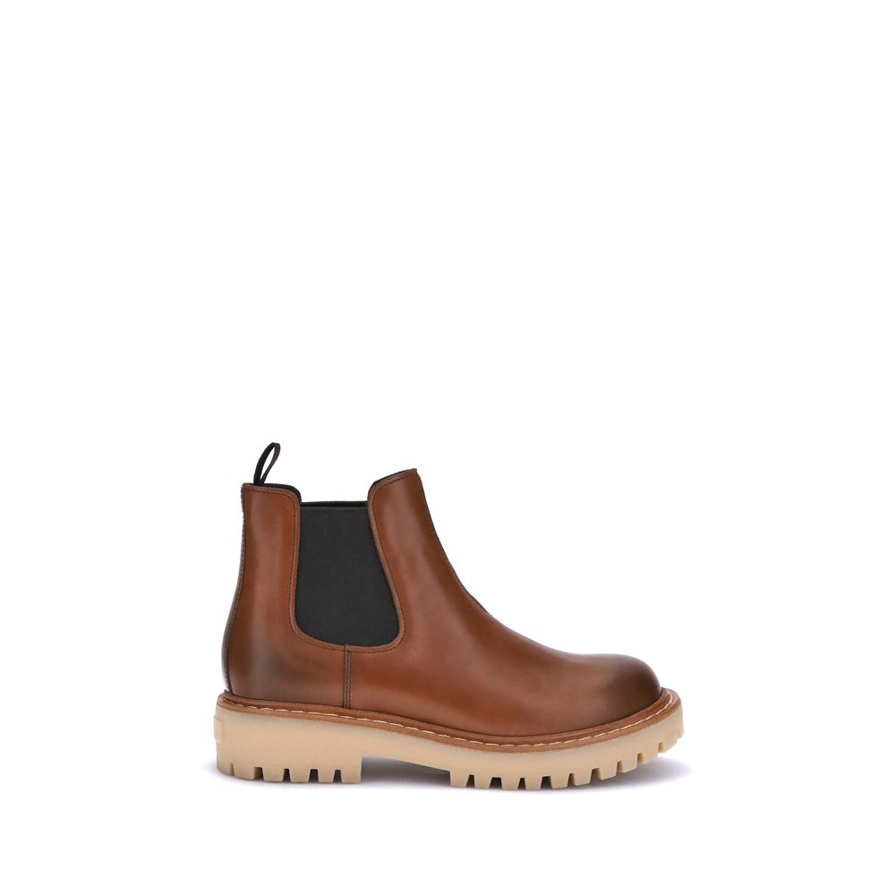 Bottines Prada Chelsea noires
