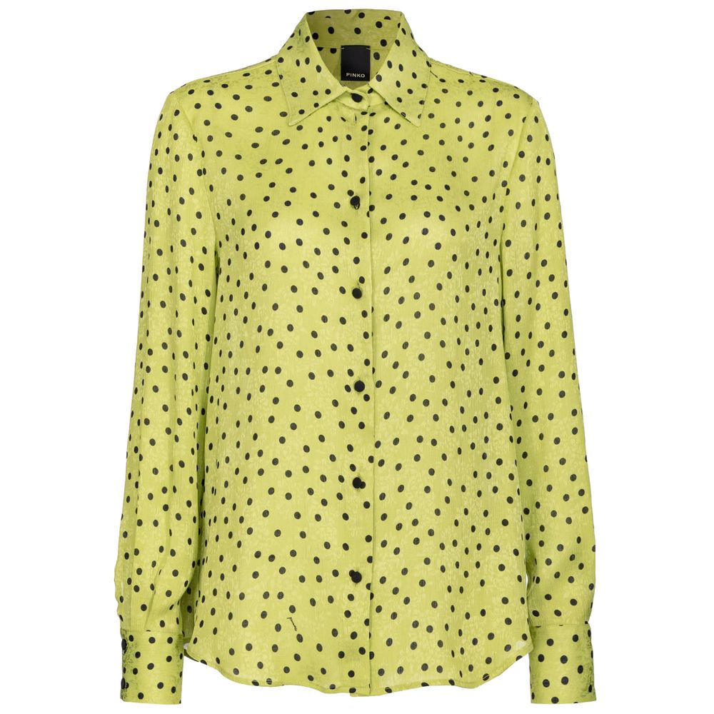 Chemisier Pinko classique vert à pois