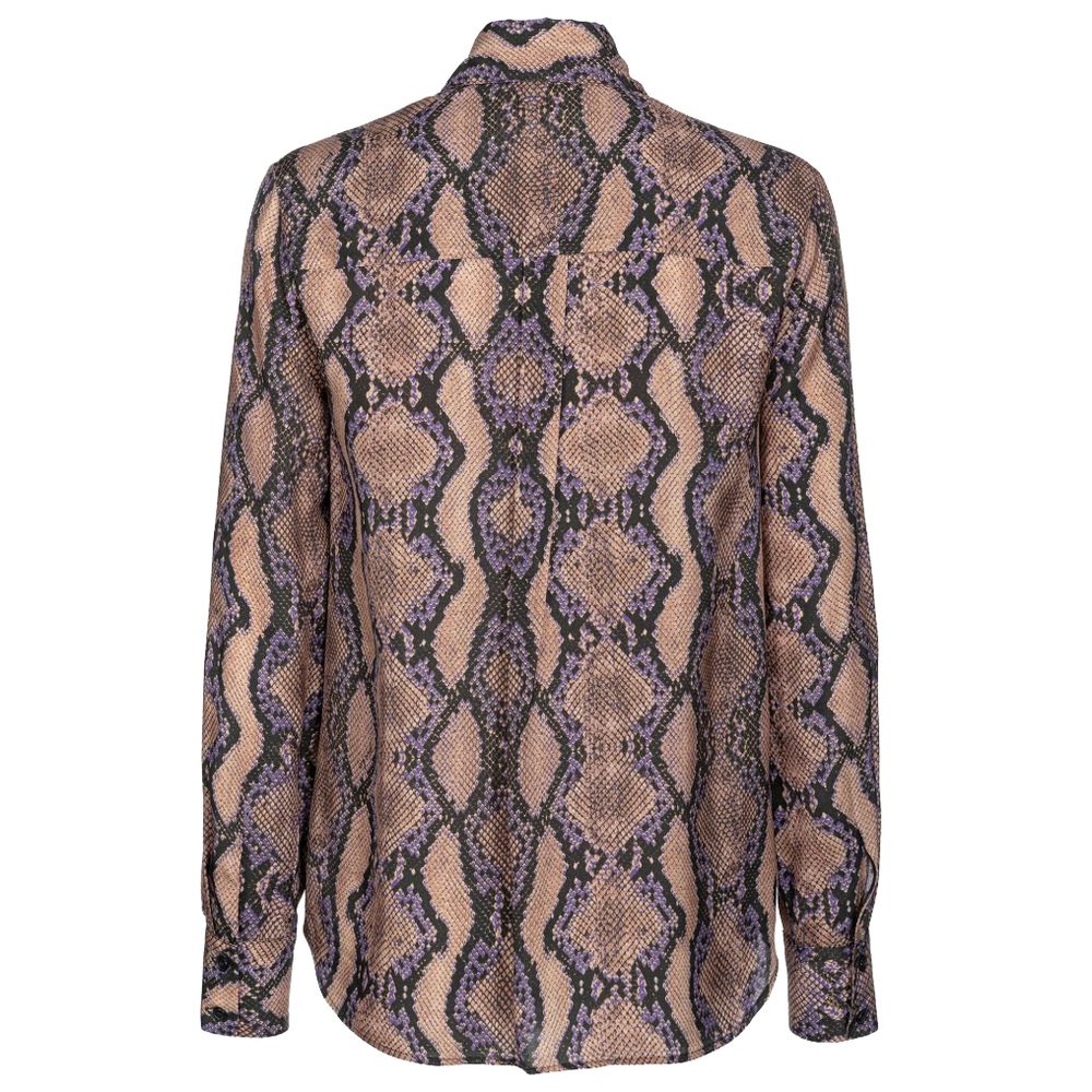 Chemise Pinko à motif serpent multicolore