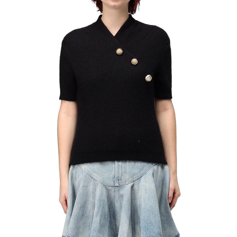 Top en laine Blend MADE IN ITALY beige