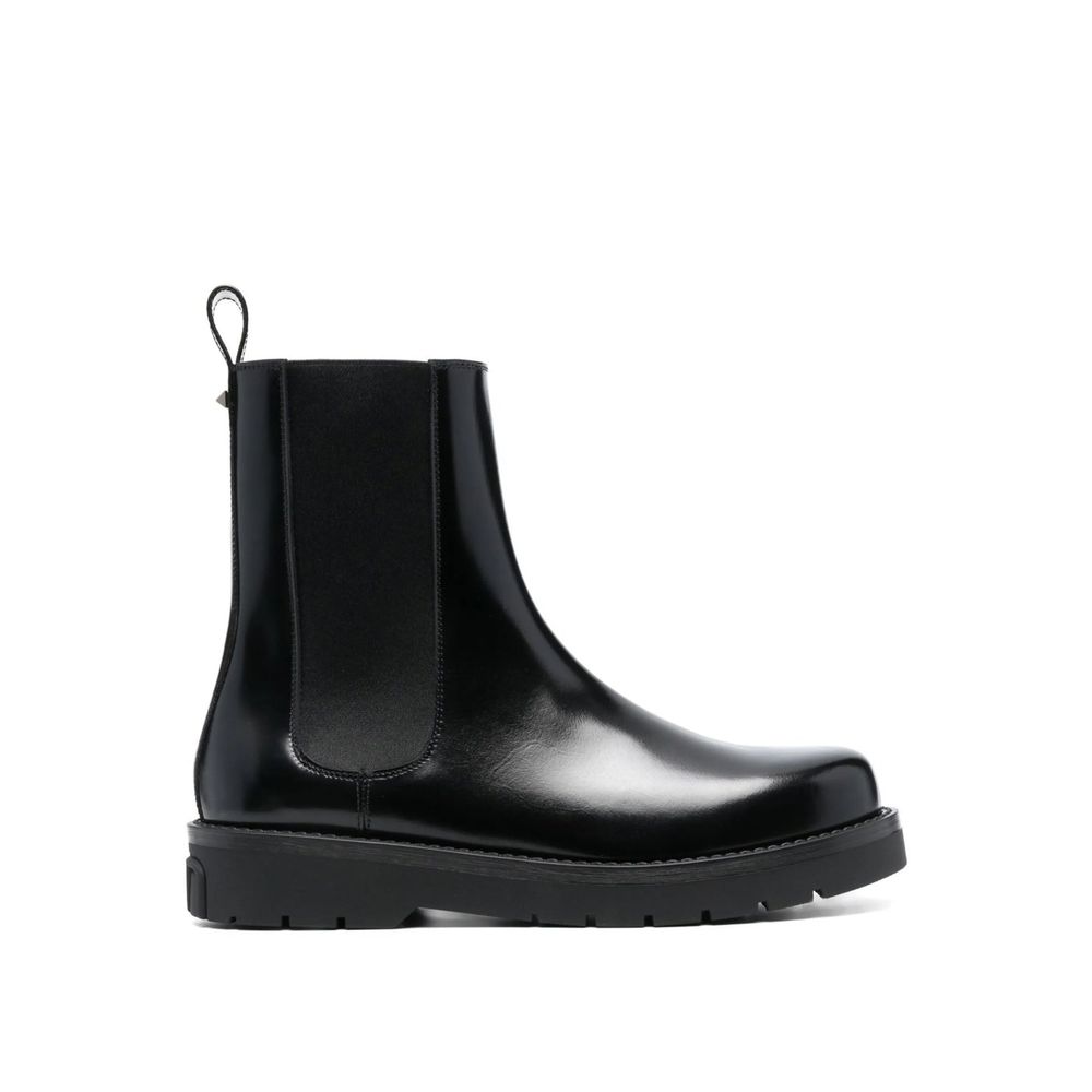 Bottines en cuir italiennes noires