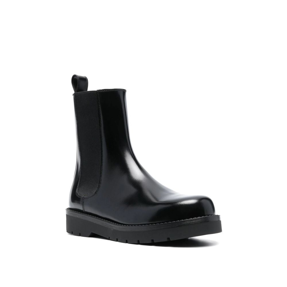 Bottines en cuir italiennes noires