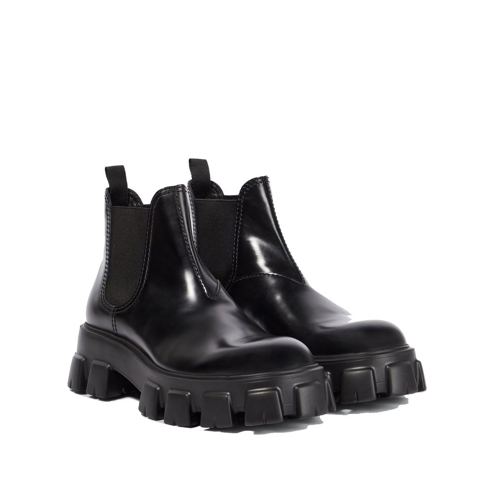 Bottines Monolith en cuir noires