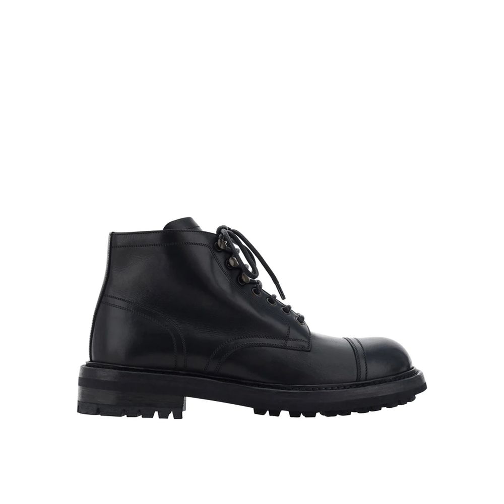 Bottines en cuir noires