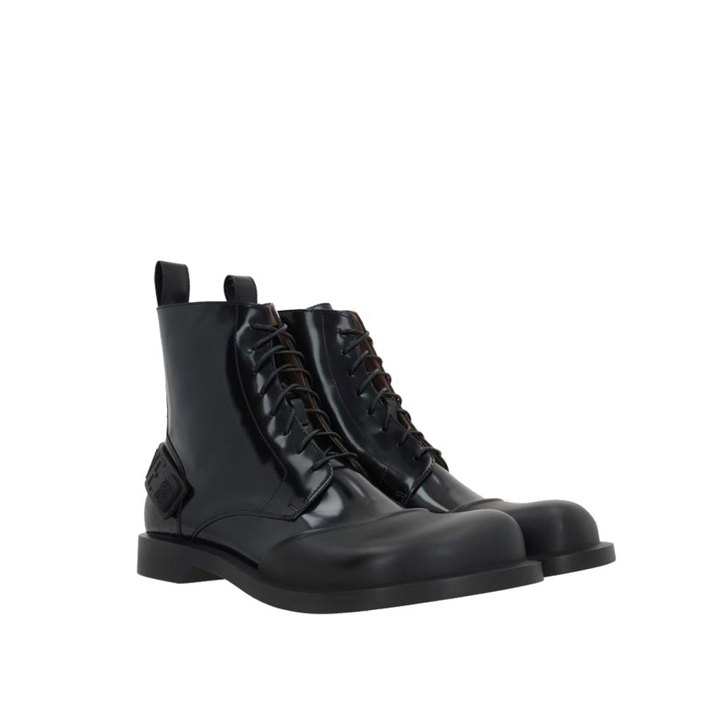 Bottines en cuir noires
