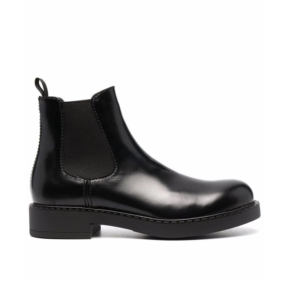 Bottines en cuir noires