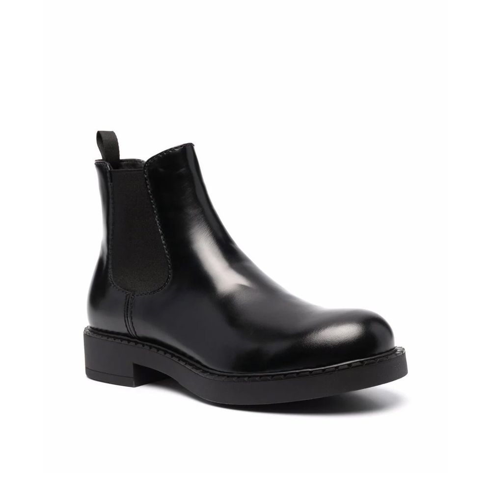 Bottines en cuir noires