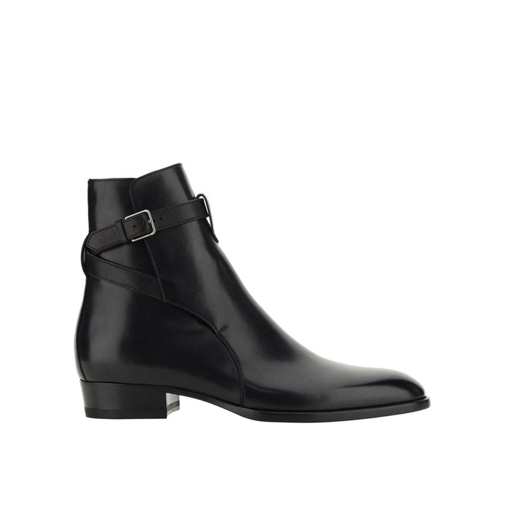 Bottines Saint Laurent Wyatt noires