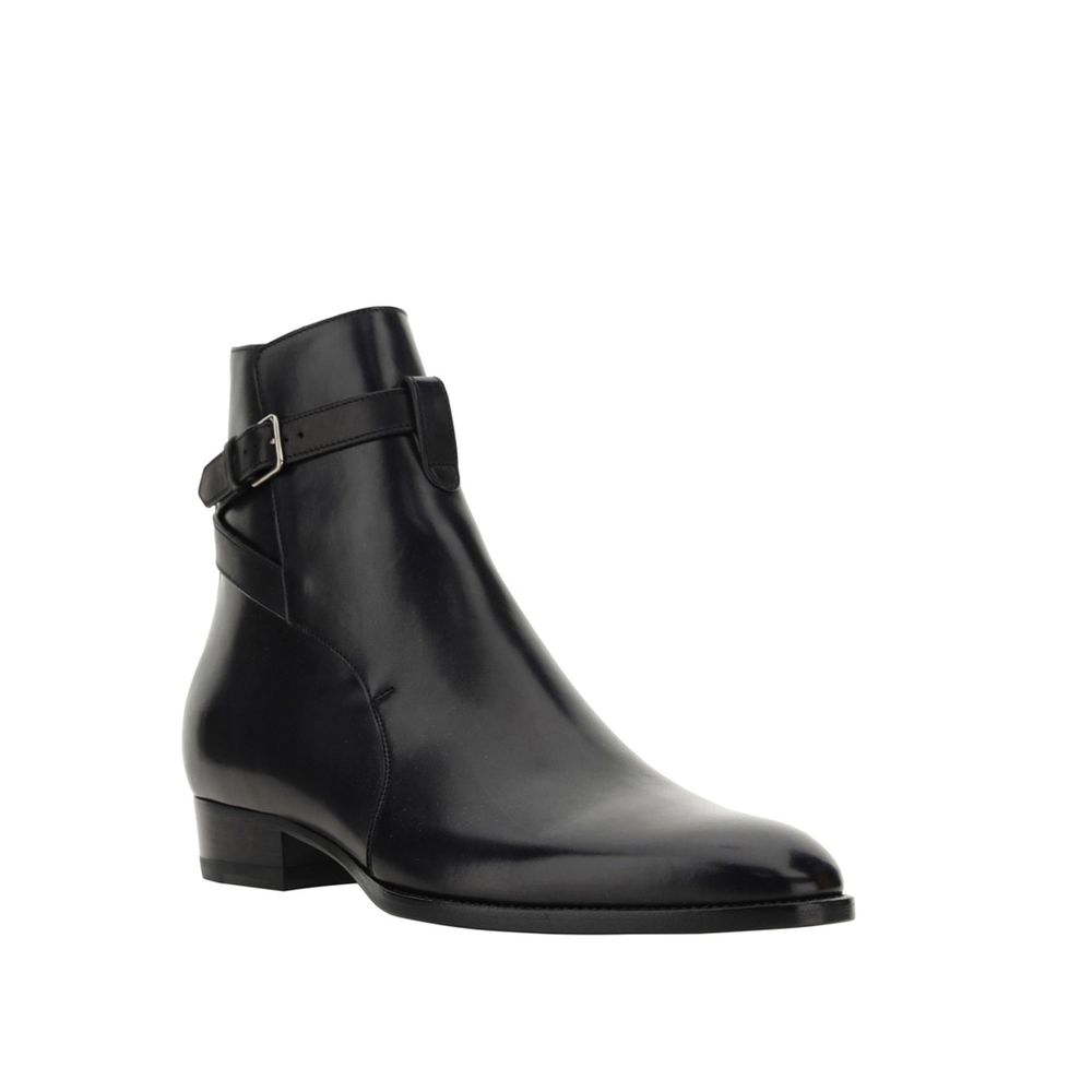 Bottines Saint Laurent Wyatt noires