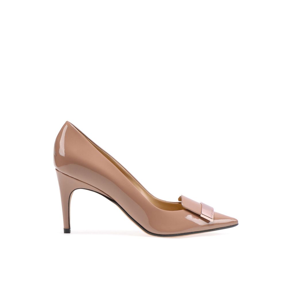 Pumps en cuir blancs