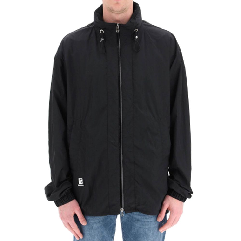 Veste nylon Logo hommes noire