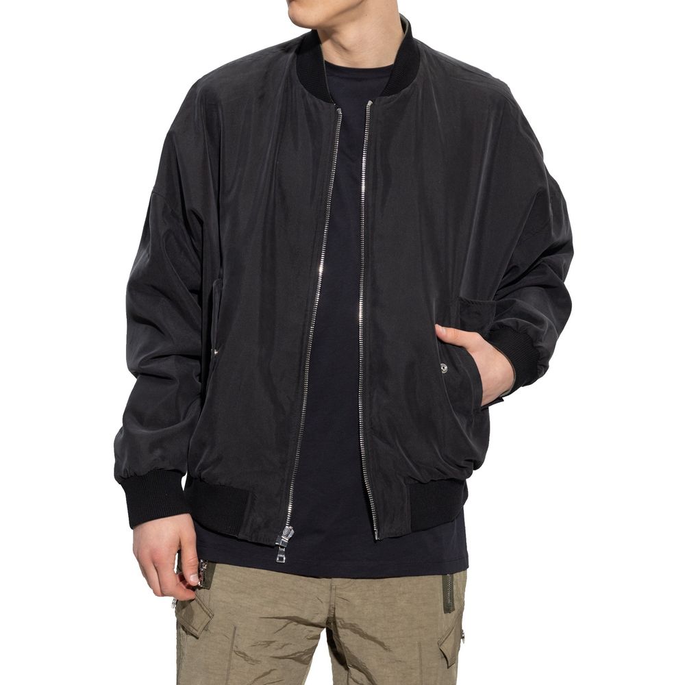 Veste réversible italienne hommes noire