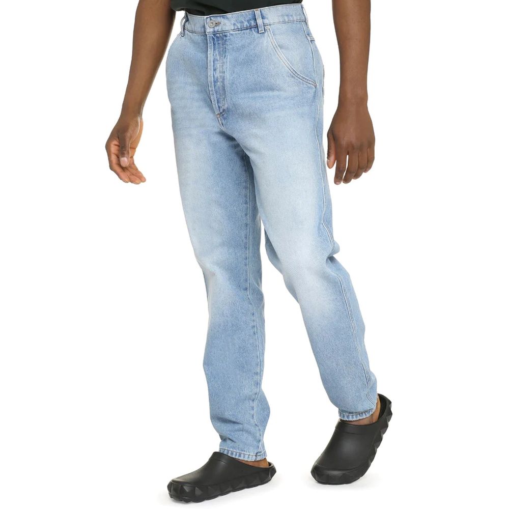Jeans bleus cropped bleus