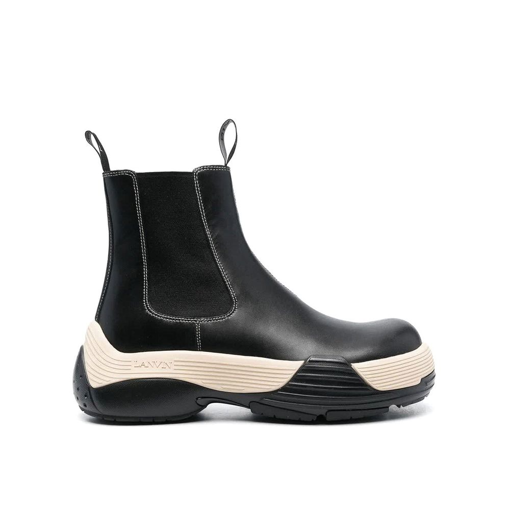 Bottines en cuir noires
