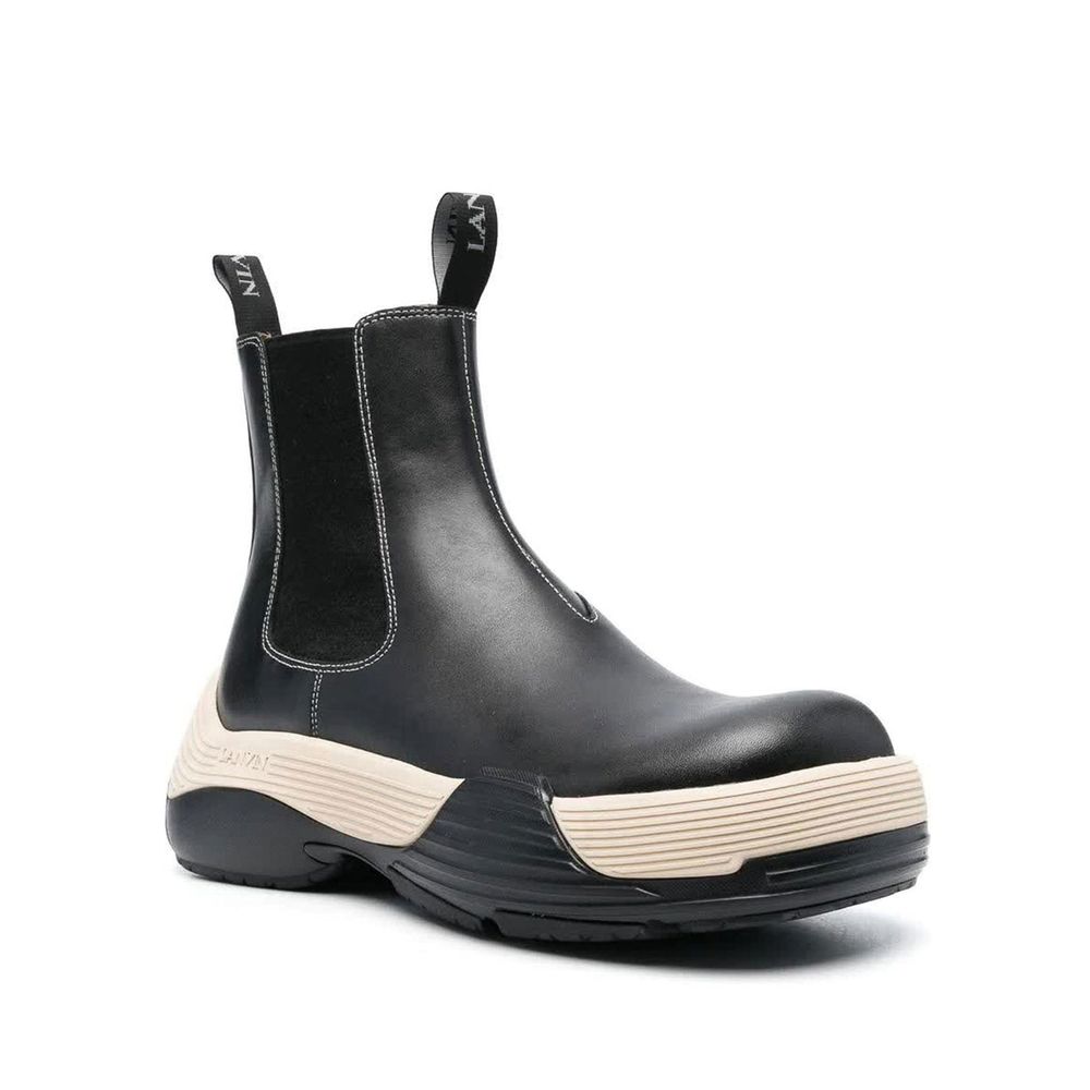 Bottines en cuir noires