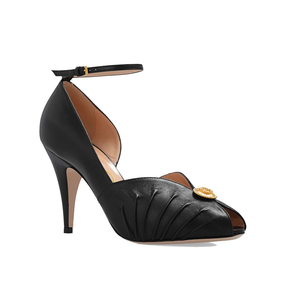 Pompes italiennes en cuir dorées