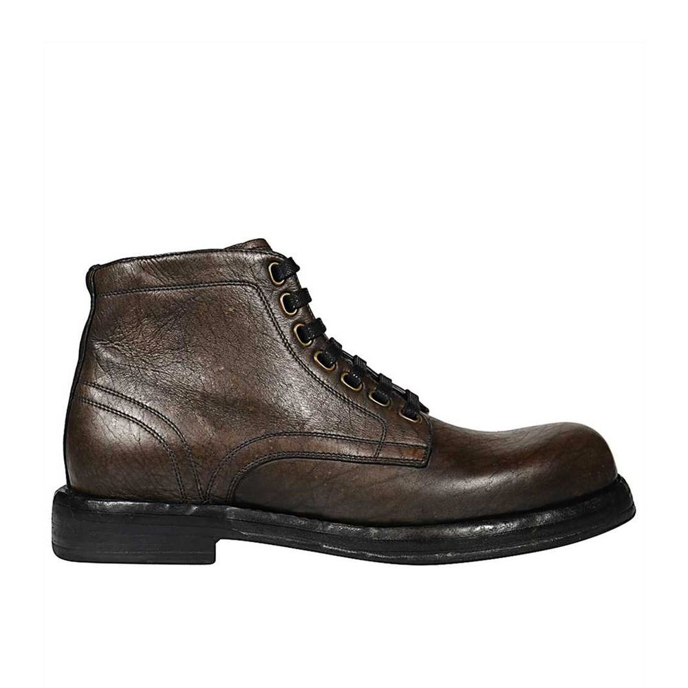 Bottines en cuir italiennes noires